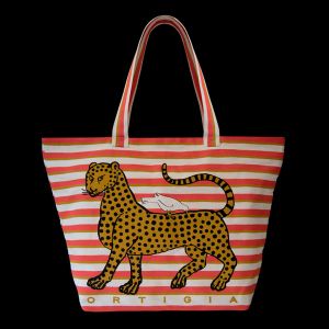 Ortigia Sicilia Blue/Red Beach Bag